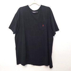 Polo by Ralph Lauren Vintage 90s Black Pocket T-Shirt Size XXL